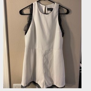 White topshop Playsuit xs like new